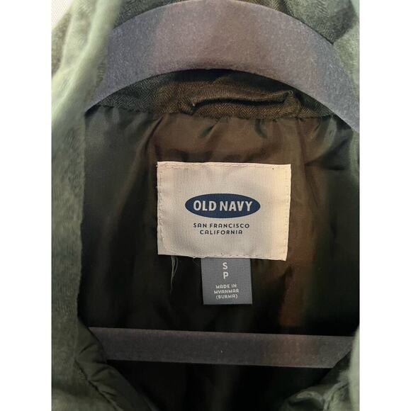 Old Navy Olive Green Women's Quilted Vest Size Small Petite with Pockets - Picture 3 of 4